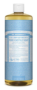 dr bonner unscented castile soap